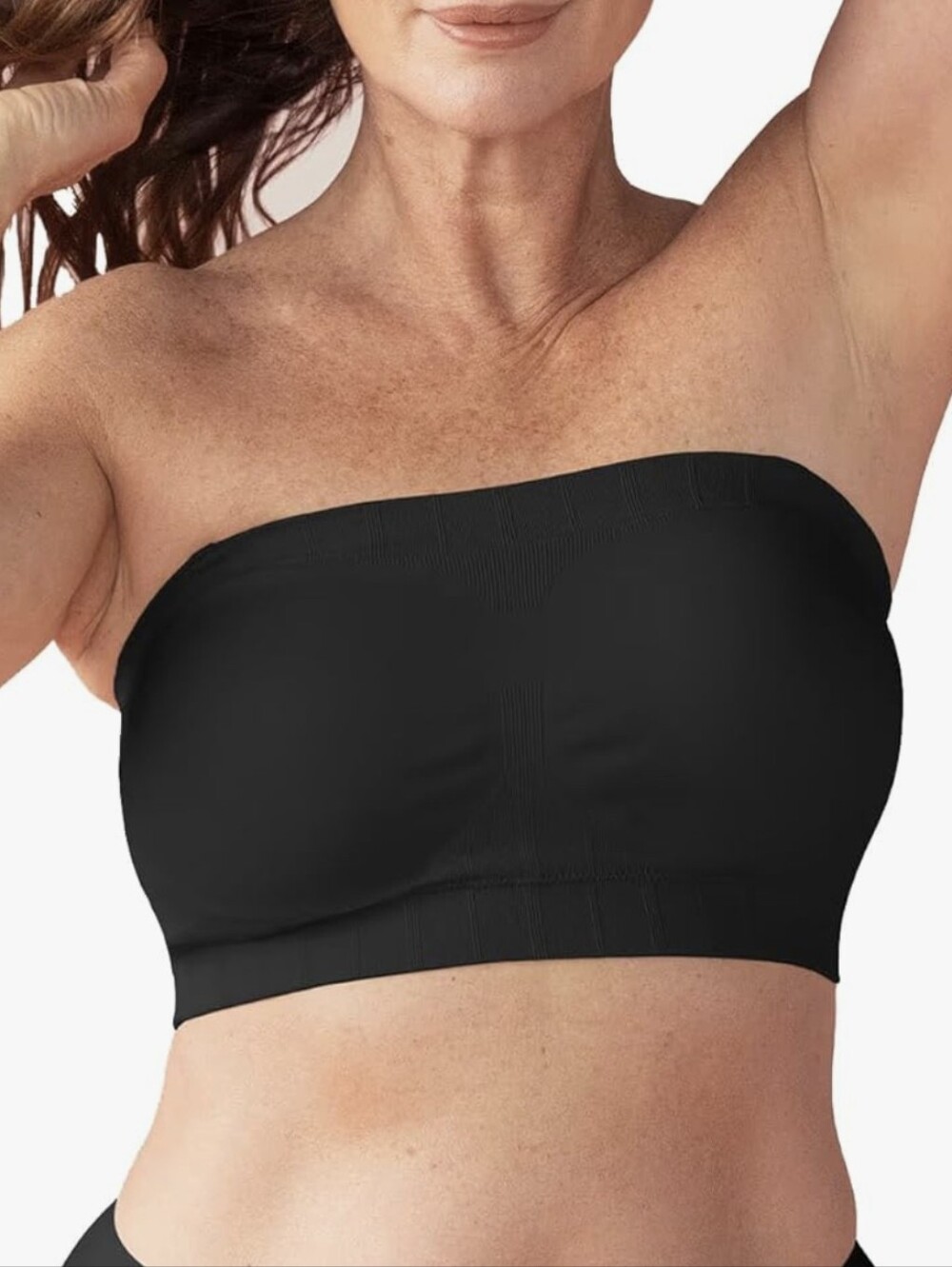 Shapermint Convertible Strapless Bandeau Bra - Black